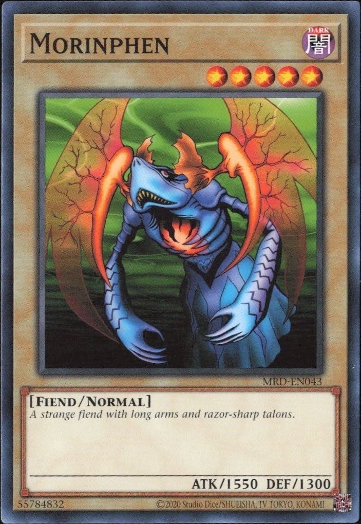 2023 Yu-Gi-Oh Metal Raiders Morinphen #MRD-EN043 trading card