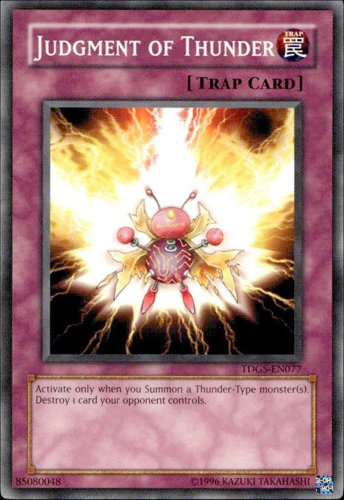 2008-09 Yu-Gi-Oh the Duelist Genesis Judgment Of Thunder #TDGS-EN077 trading card