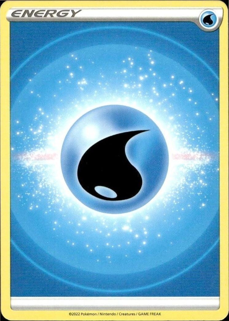 Water Energy 2022 Pokémon Sword & Shield #003/202 Pokémon Card - Front 2022 Pokémon Sword & Shield Water Energy #003/202 Pokémon card front