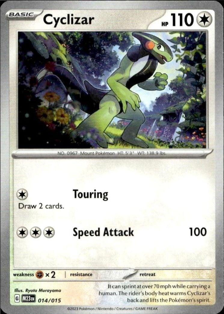 Cyclizar 2023 Pokémon McDonald's Collection #014/015 Pokémon Card - Front 2023 Pokémon McDonald's Collection Cyclizar #014/015 Pokémon card front