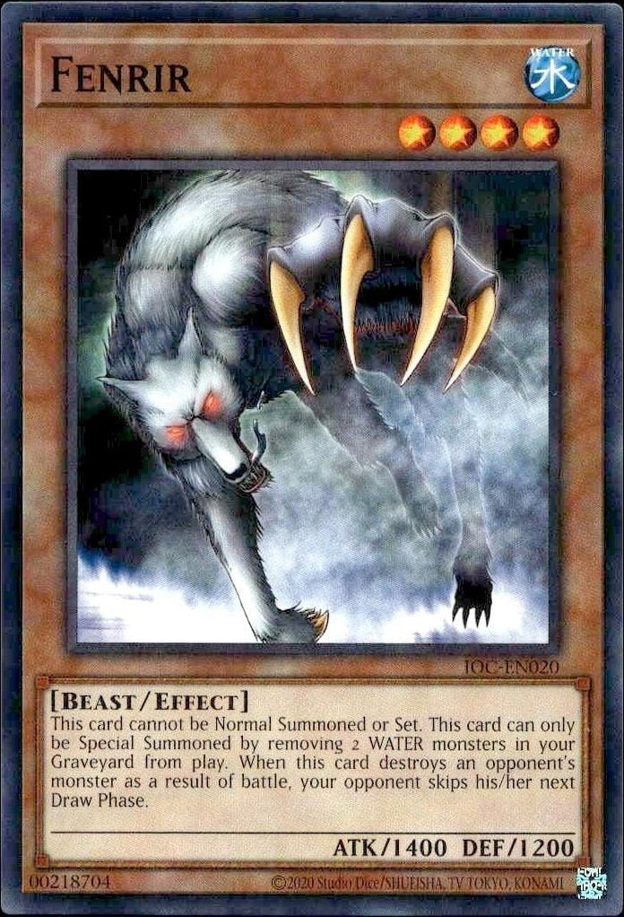 Fenrir 2023 Yu-Gi-Oh! Invasion of Chaos #IOC-EN020 Yu-Gi-Oh! Card - Front 2023 Yu-Gi-Oh! Invasion of Chaos Fenrir #IOC-EN020 Yu-Gi-Oh! card front