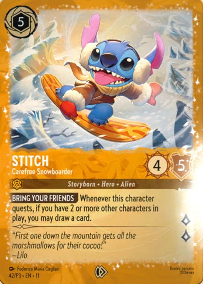 Stitch - Carefree Snowboarder Stitch - Carefree Snowboarder - Image 1