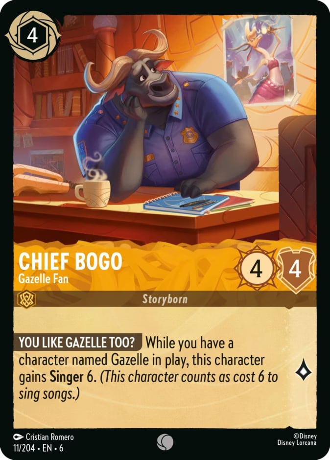 Chief Bogo - Gazelle Fan Chief Bogo - Gazelle Fan - Image 1
