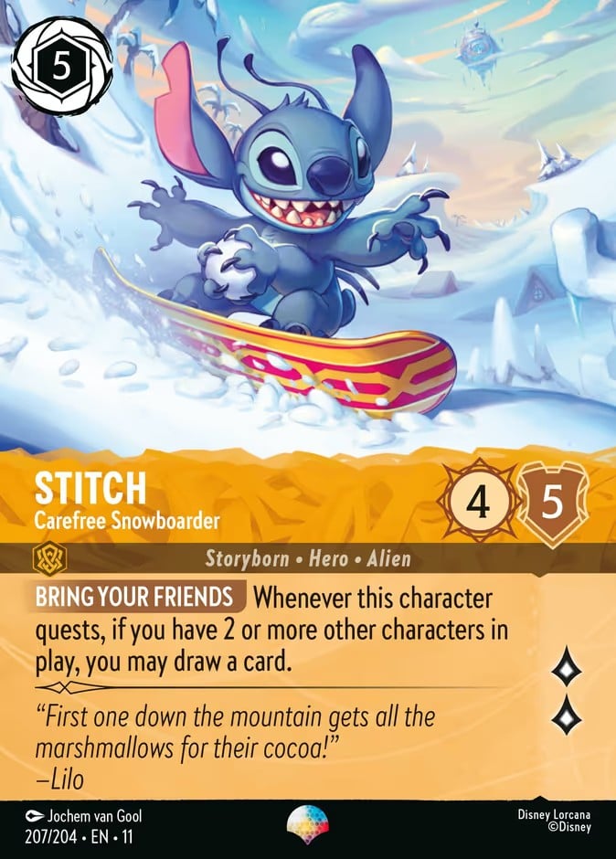 Stitch - Carefree Snowboarder Stitch - Carefree Snowboarder - Image 1