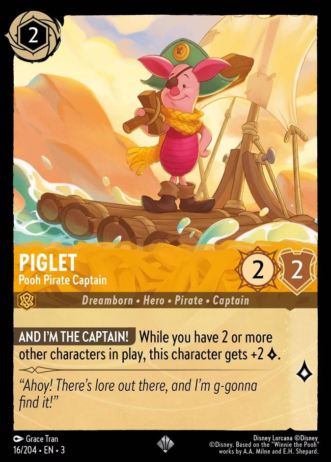 Piglet - Pooh Pirate Captain Piglet - Pooh Pirate Captain - Image 1