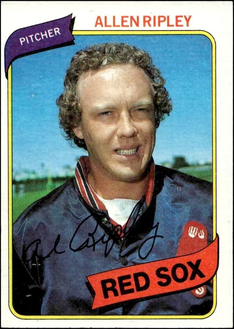Allen Ripley 1980 Topps Allen Ripley #413 baseball trading card front
