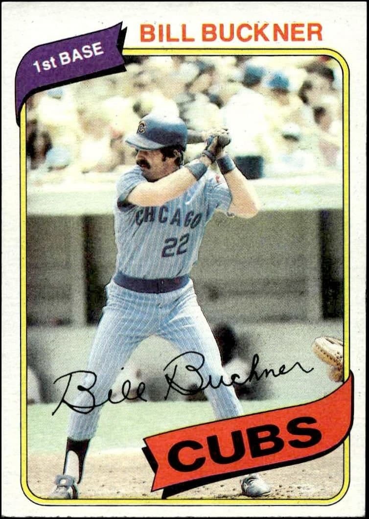 Bill Buckner 1980 Topps Bill Buckner #135 baseball trading card front
