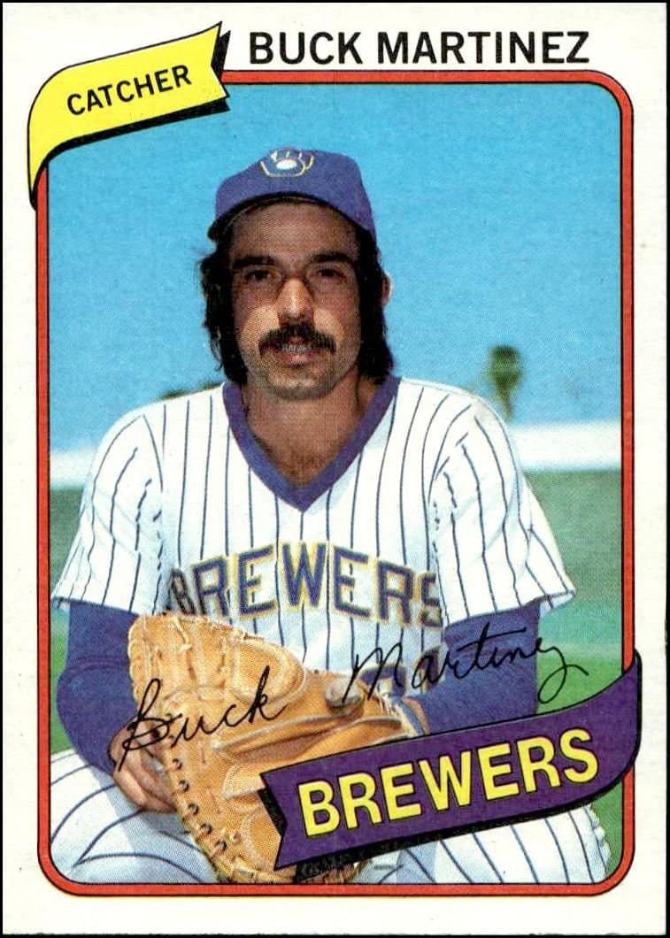 Buck Martinez 1980 Topps Buck Martinez #477 baseball trading card front