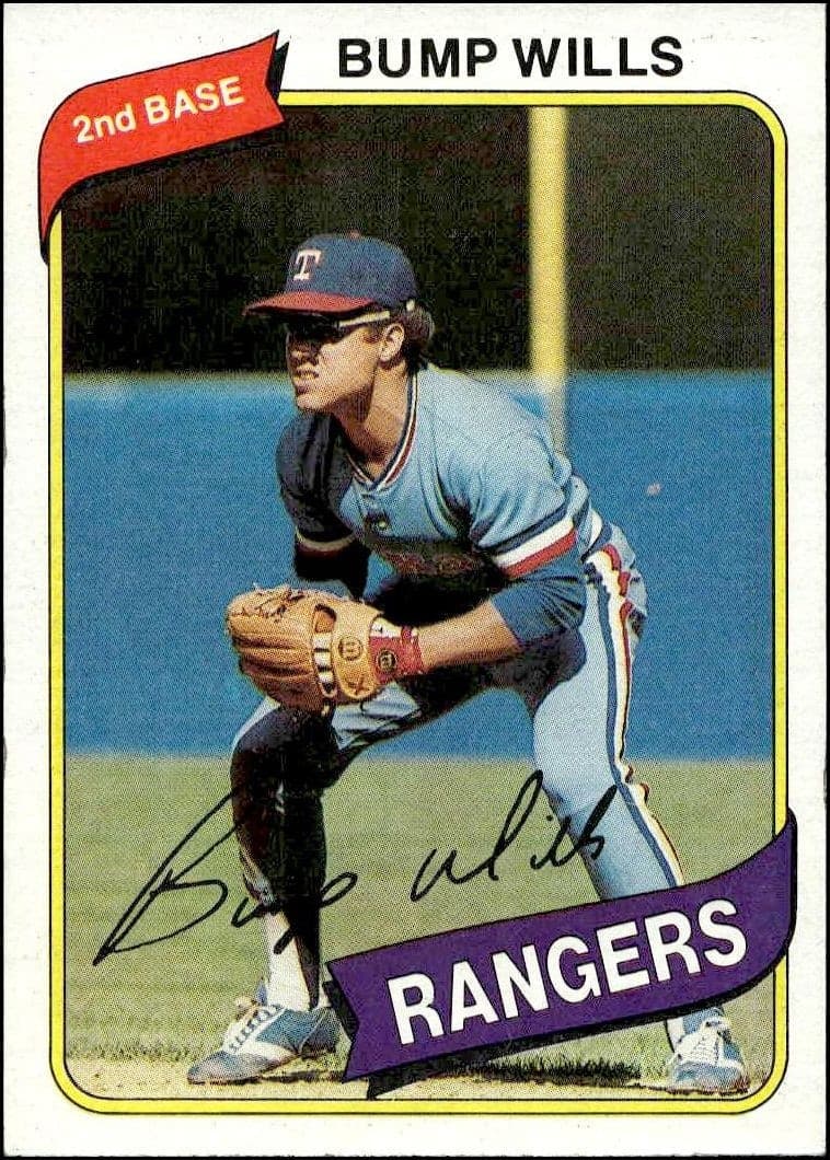 1980 topps Bump Wills