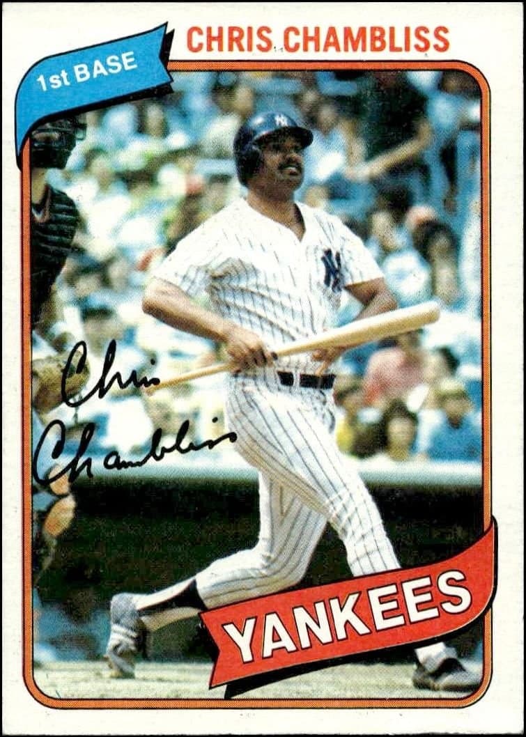 Chris Chambliss 1980 Topps Chris Chambliss #625 baseball trading card front