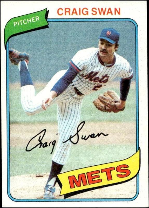 1980 topps Craig Swan