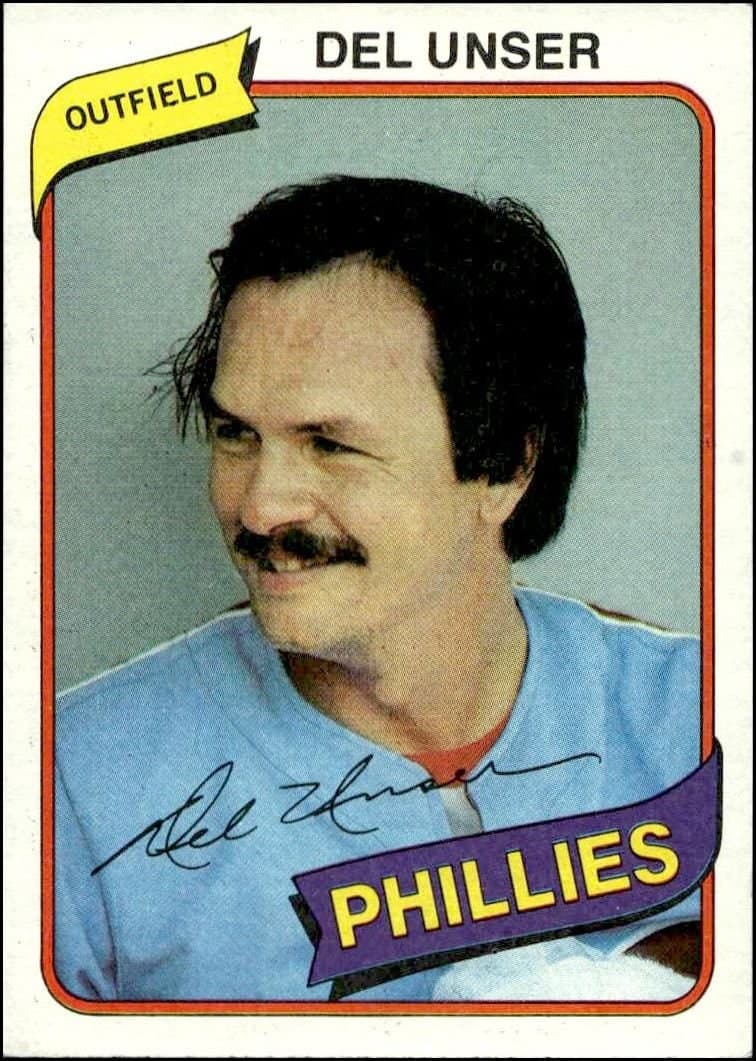 Del Unser 1980 Topps Del Unser #13 baseball trading card front