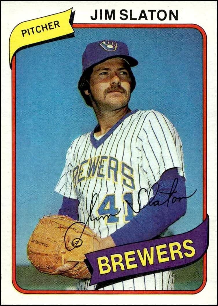 1980 topps Jim Slaton