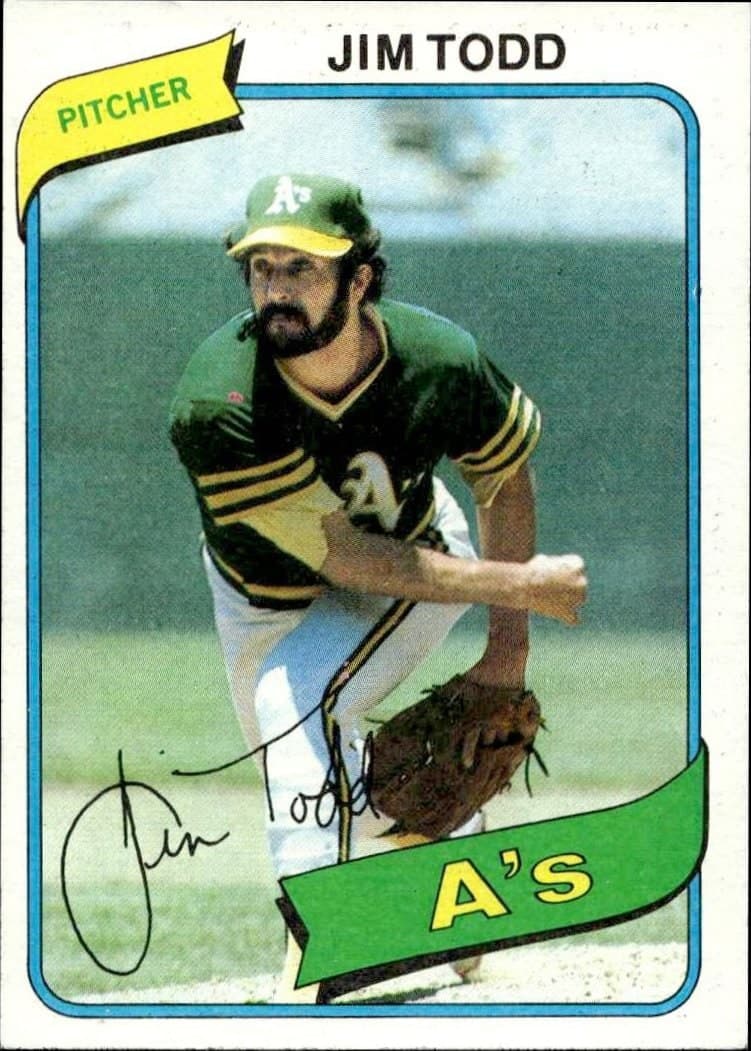 Jim Todd 1980 Topps Jim Todd #629 baseball trading card front