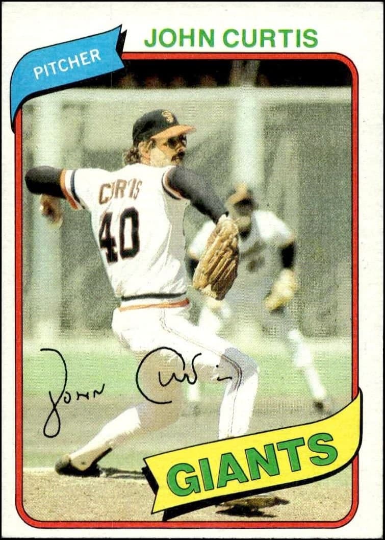 John Curtis 1980 Topps John Curtis #12 baseball trading card front