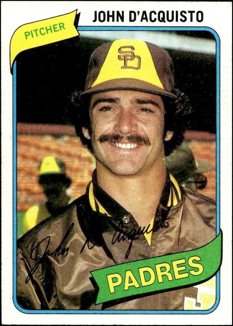 1980 topps John D'Acquisto