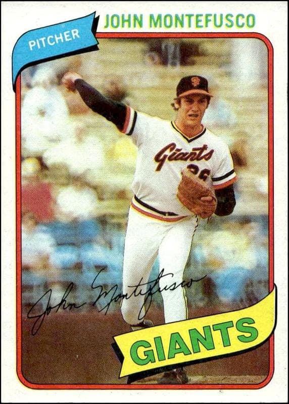 1980 topps John Montefusco