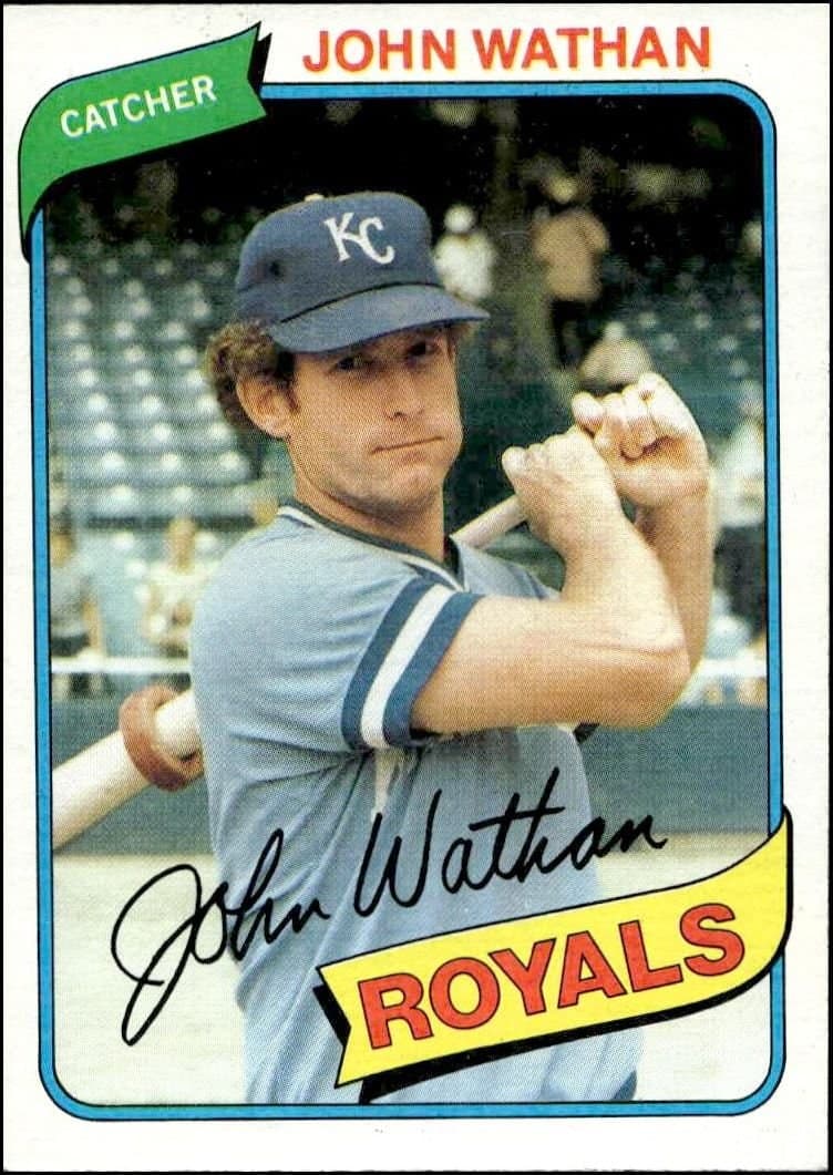 John Wathan 1980 Topps John Wathan #547 baseball trading card front