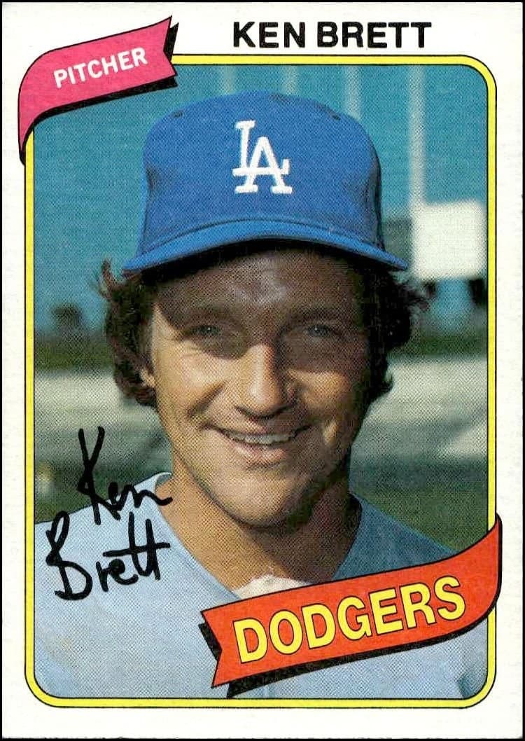 Ken Brett 1980 Topps Ken Brett #521 baseball trading card front