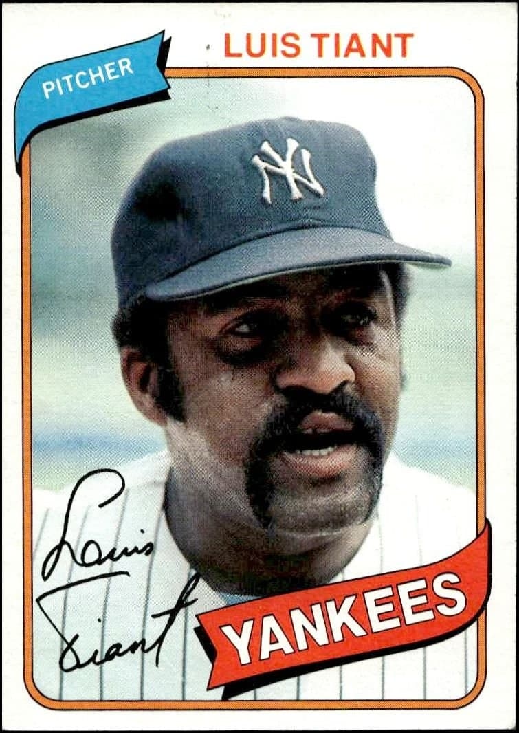Luis Tiant 1980 Topps Luis Tiant #35 baseball trading card front