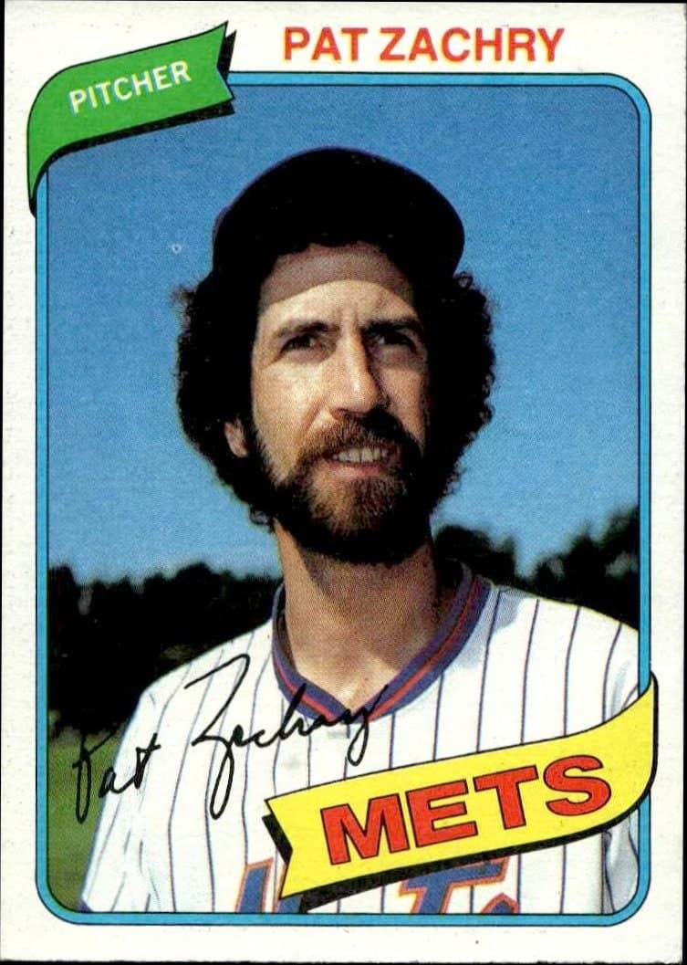 Pat Zachry 1980 Topps Pat Zachry #428 baseball trading card front