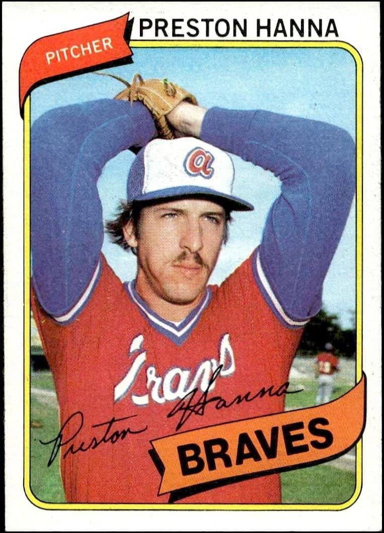 1980 topps Preston Hanna