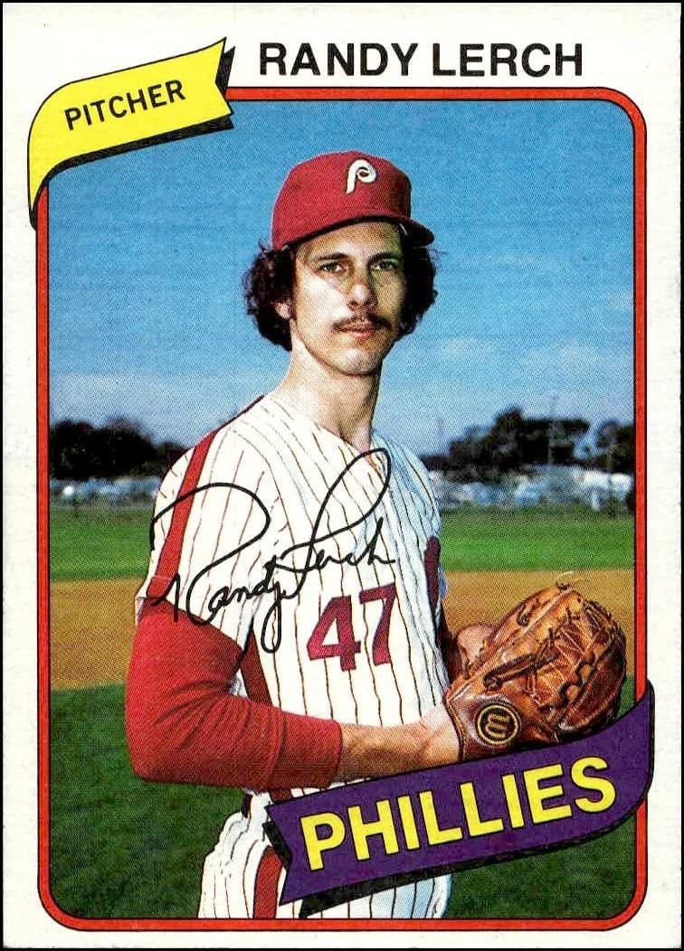 Randy Lerch 1980 Topps Randy Lerch #18 baseball trading card front