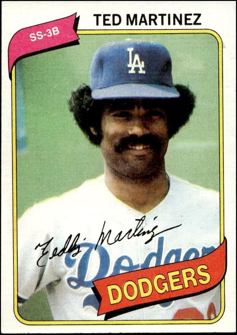 Ted Martinez 1980 Topps Ted Martinez #191 baseball trading card front