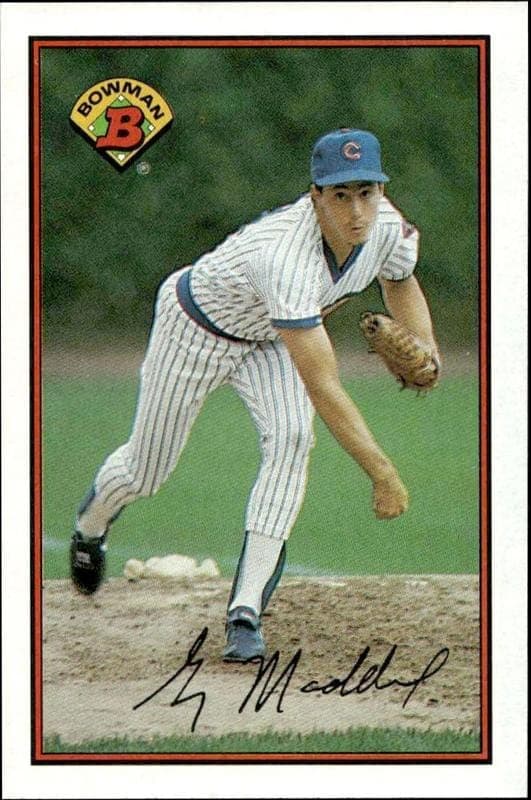 1989 bowman Greg Maddux