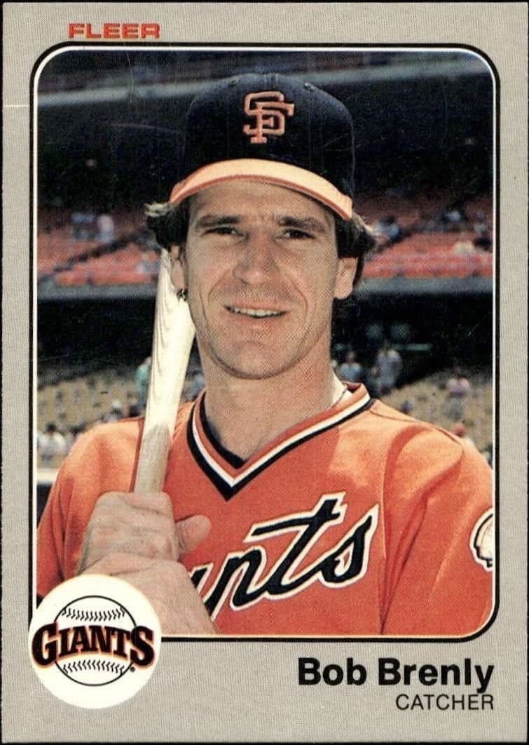 Bob Brenly 1983 Fleer Bob Brenly #255 baseball trading card front