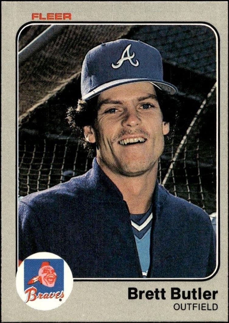 1983 fleer Brett Butler