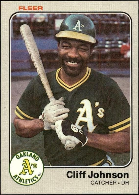1983 fleer Cliff Johnson