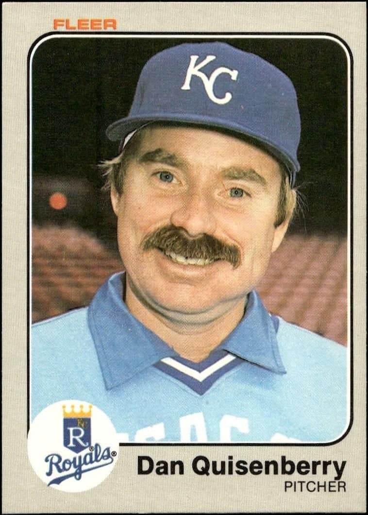 Dan Quisenberry 1983 Fleer Dan Quisenberry #122 baseball trading card front