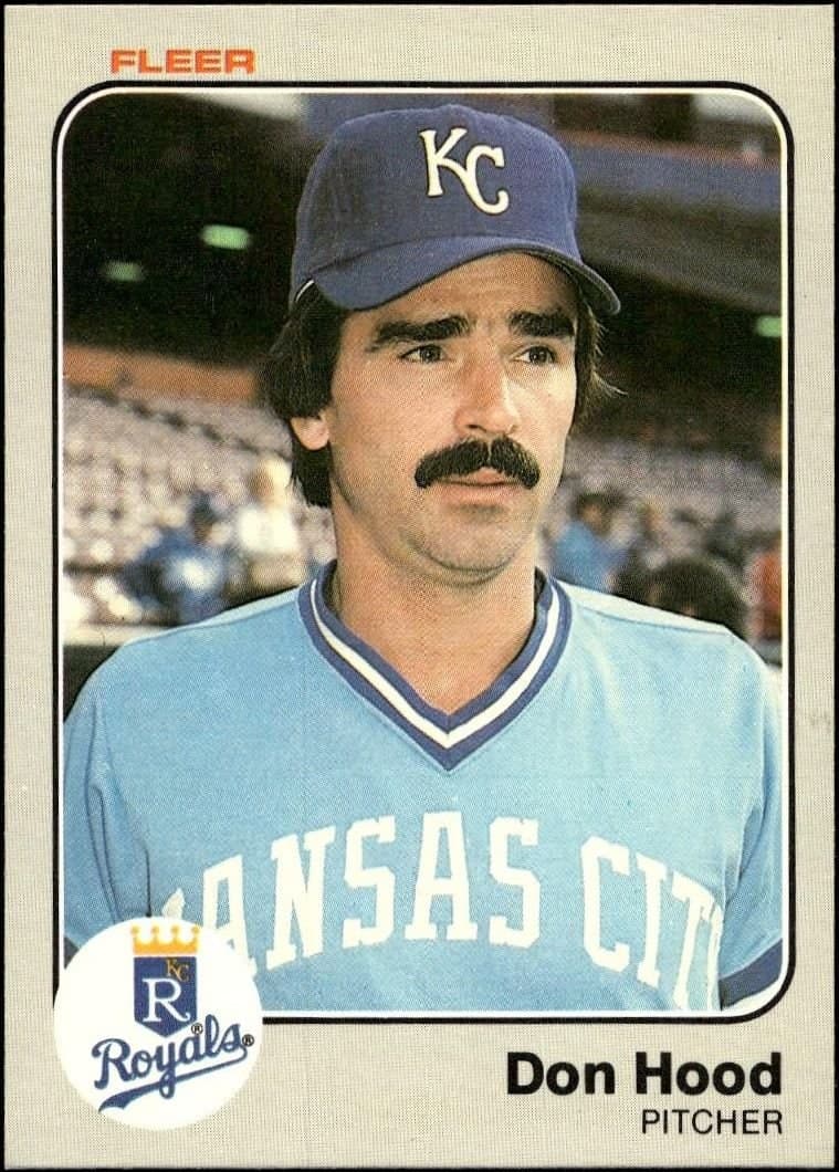 Don Hood 1983 Fleer Don Hood #115 baseball trading card front