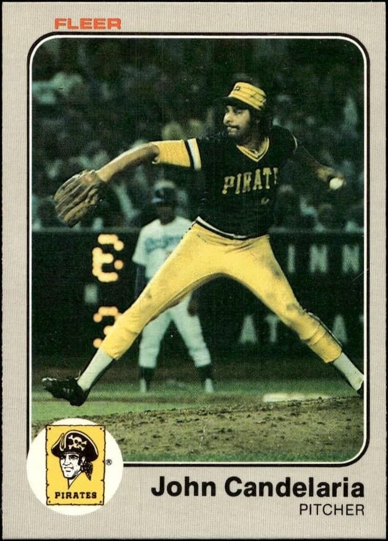 John Candelaria 1983 Fleer John Candelaria #304 baseball trading card front