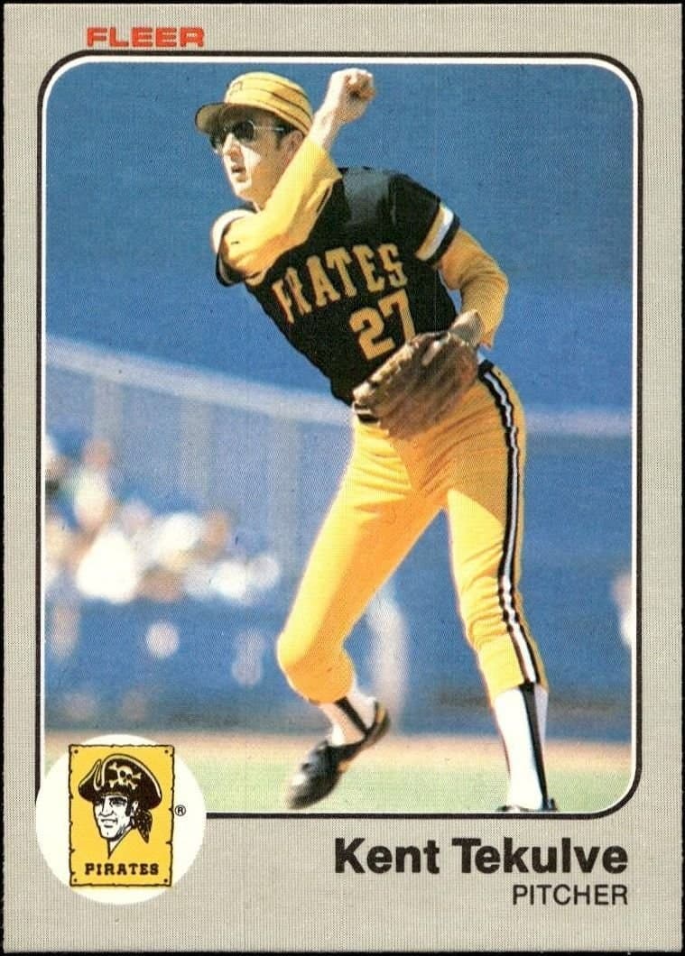 1983 fleer Kent Tekulve