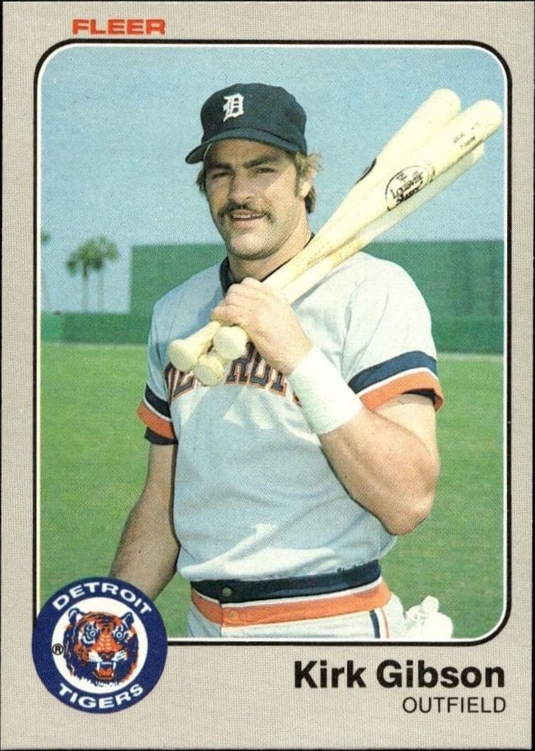 1983 fleer Kirk Gibson