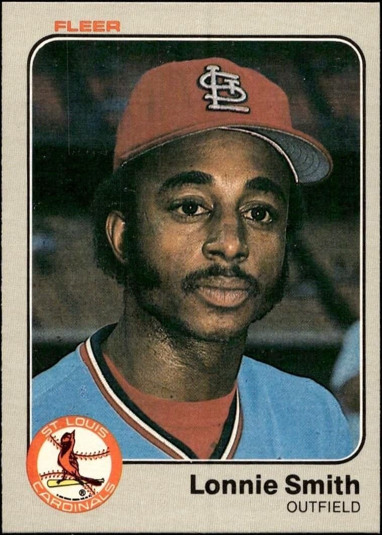 Lonnie Smith 1983 Fleer Lonnie Smith #21 baseball trading card front