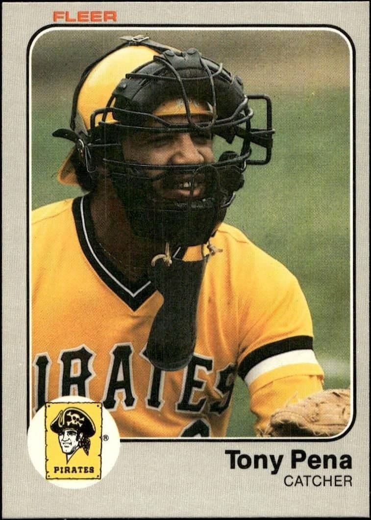 Tony Pena 1983 Fleer Tony Pena #316 baseball trading card front