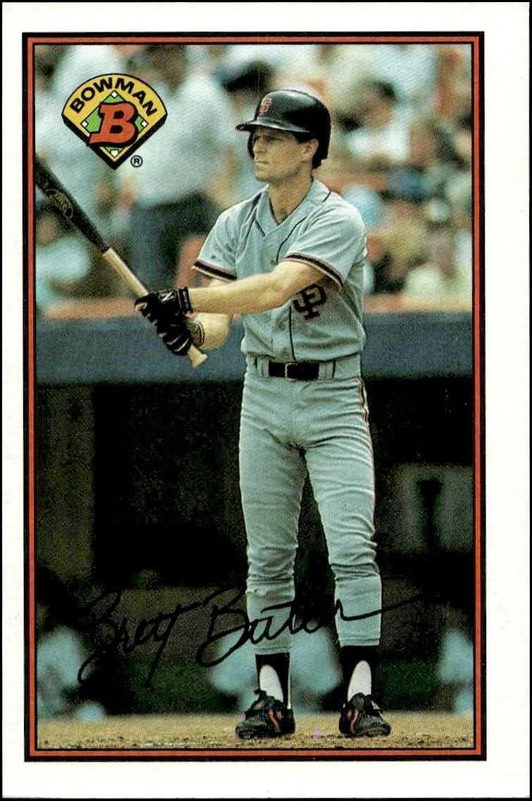 Brett Butler 1989 Bowman Brett Butler #480 baseball trading card front