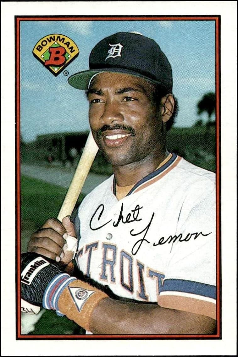 Chet Lemon 1989 Bowman Chet Lemon #108 baseball trading card front