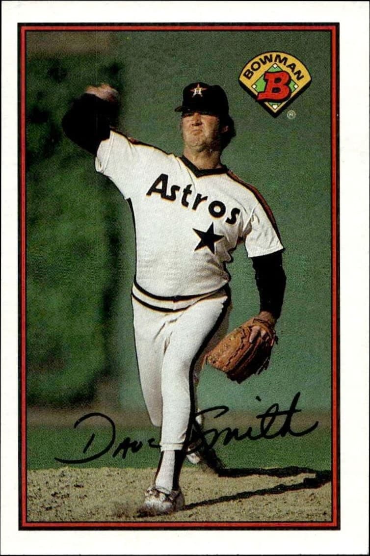 Dave Smith 1989 Bowman Dave Smith #317 baseball trading card front