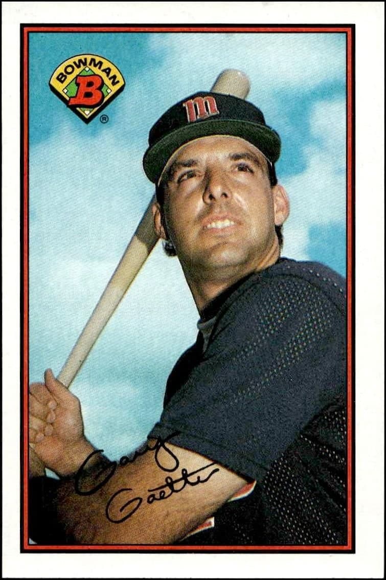 Gary Gaetti 1989 Bowman Gary Gaetti #158 baseball trading card front