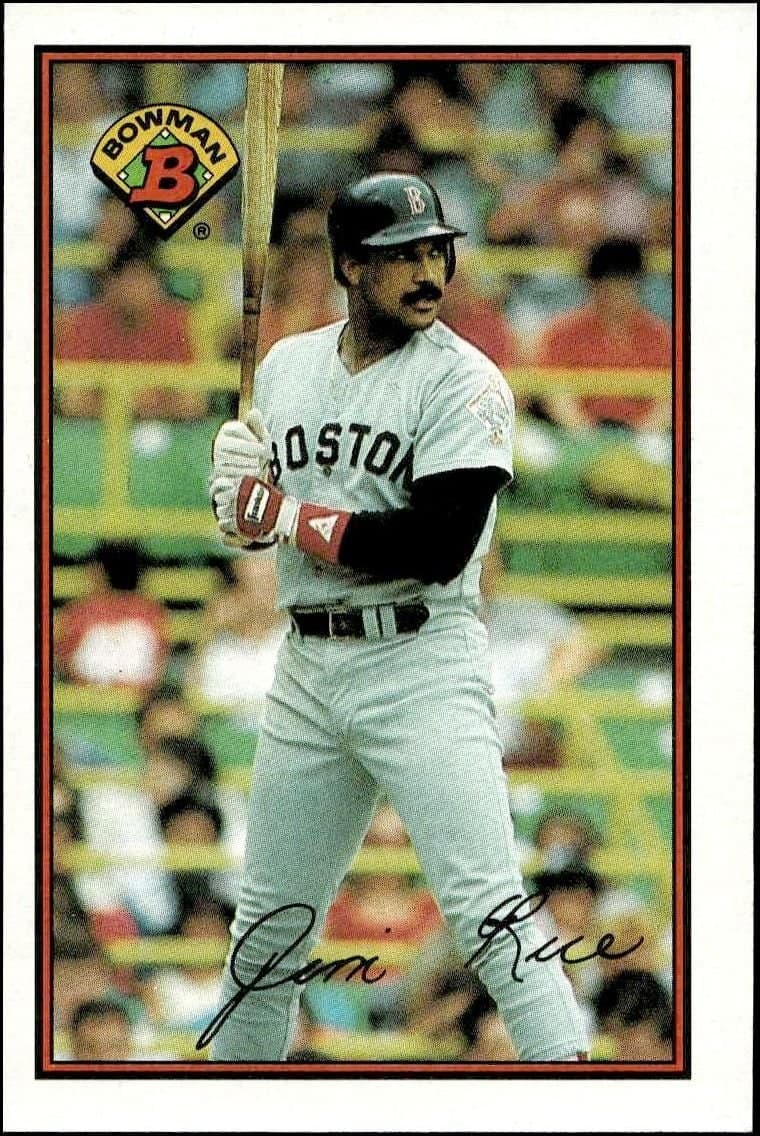 Jim Rice 1989 Bowman Jim Rice #33 baseball trading card front