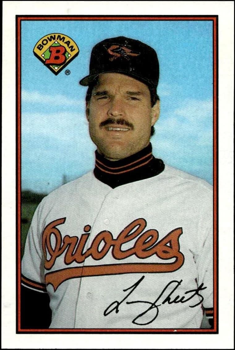 Larry Sheets 1989 Bowman Larry Sheets #16 baseball trading card front