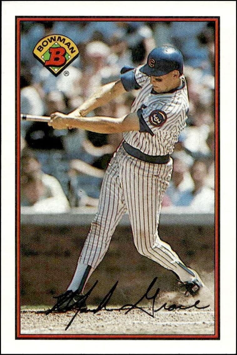 Mark Grace 1989 Bowman Mark Grace #291 baseball trading card front