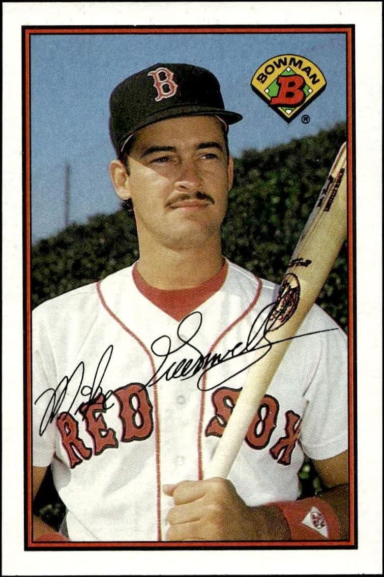Mike Greenwell 1989 Bowman Mike Greenwell #34 baseball trading card front