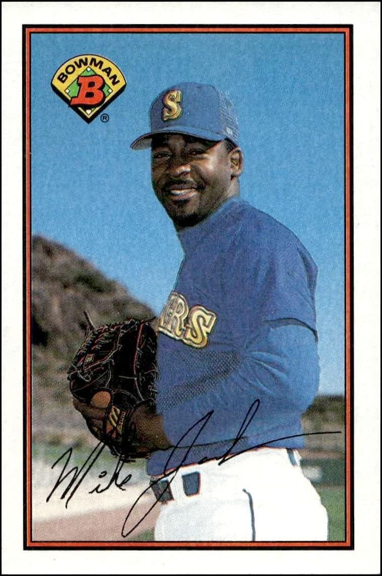 Mike Jackson 1989 Bowman Mike Jackson #207 baseball trading card front