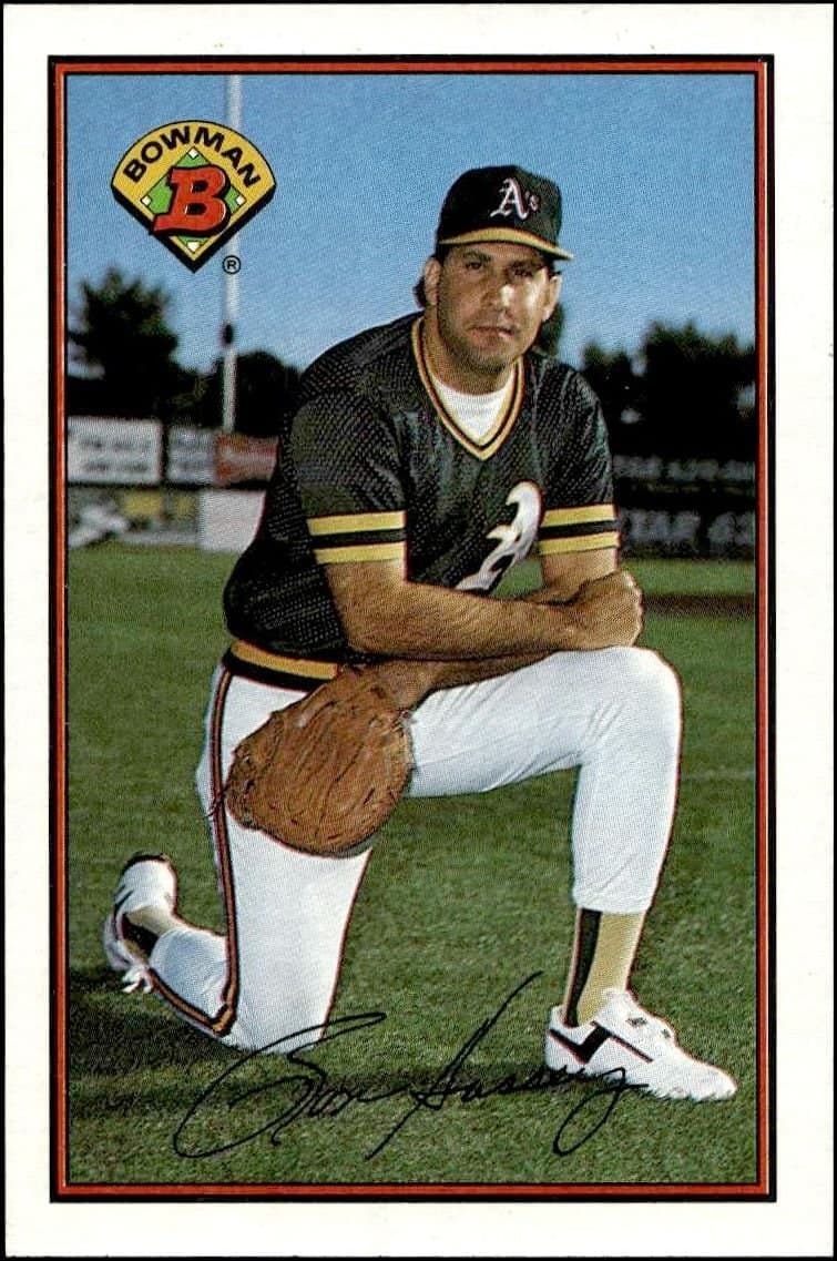 Ron Hassey 1989 Bowman Ron Hassey #194 baseball trading card front