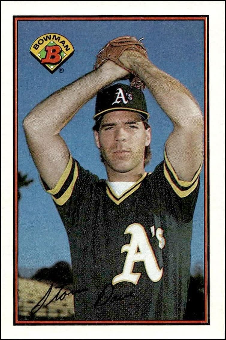 Storm Davis 1989 Bowman Storm Davis #192 baseball trading card front